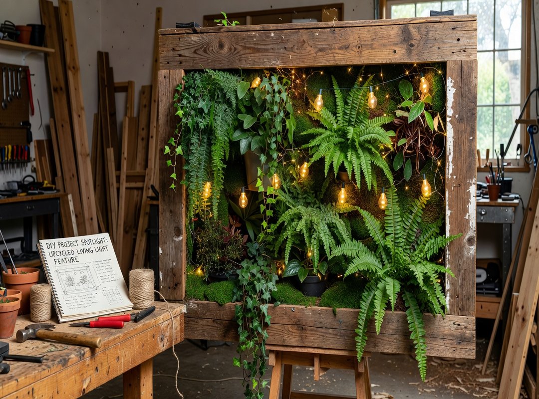 DIY Project Spotlight: The Upcycled 'Living Light' Feature